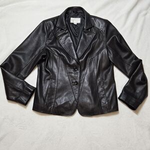 Worthington Black Leather Jacket